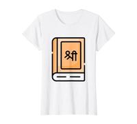 Bhagavad Gita Yoga Chakra Meditación Luna Espiritual Niño Camiseta gráfica económica, Mujer, Blanco, L