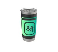 Bhagavad Gita Yoga Chakra Meditación Luna Espiritual Niño Vaso térmico de acero inoxidable de doble pared