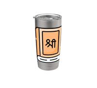 Bhagavad Gita Yoga Chakra Meditación Luna Espiritual Niño Vaso térmico de acero inoxidable de doble pared
