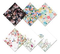 BHAHB 6 paños de limpieza de lentes, paño de limpieza de lentes, paño de microfibra lindo y estético para mujeres, niñas, reutilizable, pantallas de teléfono, cámara, múltiples patrones (6.3 x 6.3