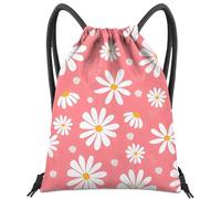 BHAHB Mochila con cordón para bolsa de cuerda, impermeable, bonita para deportes, playa, natación, viajes (13 x 17 pulgadas), Z24-margarita, Talla única, A