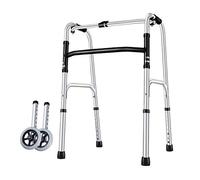 BHANAY Andador con Marco para Caminar, Ayuda para Caminar de Aluminio liviano y Plegable, Altura Ajustable, bastón para Ancianos discapacitados, Andador para Personas Mayores