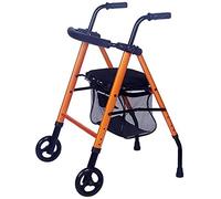 BHANAY Andador con Ruedas Plegable con Reposabrazos, Asiento Y Cesta De Bandeja, Altura Ajustable De Aluminio Dos para Personas Mayores Y Discapacitadas Andador para Ancianos Pequeño Regalo