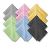 BHCCYS Paños De Limpieza Para Gafas (12 Piezas), Paño Limpiador De Gafas Premium, Toallitas De Lentes Paño Para Limpieza De Lentes, Teléfonos Celulares, Pantallas, Lentes, Electrónica Y Toda