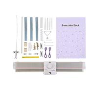 BHDD Máquina de Tejer, LK150 6,5 mm Calibre Medio, 150 Puntadas Telar Inteligente Máquina de Telar de Plástico Portátil para Manualidades Domésticas, Kit de Telar con Accesorios para Adultos y Niño