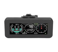 BHDK Car Head Up Display, Universal Digital Car HUD Display con Medidor de Inclinación Angular Y Velocímetro Y GPS Y Brújula, Inclinómetro HUD para Vehículos Todoterreno, Automóviles, Motocicletas