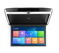 BHDK Reproductor de Techo para Automóvil, 17.3In IPS 1080P WiFi Bluetooth Monitor de Automóvil Abatible hacia Abajo Soporte Android Hdmi AV FM USB Montaje en el Techo Monitor Abatible hacia Abajo