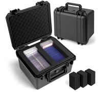 Bheddi Caja de Almacenamiento para Cartas Calificadas, Estuche para Cartas Deportivas Compatibles con PSA, CSG, BGS, Caja Cartas para Top Loaders, Tarjetas Calificada - 2 Compartimentos Personalizados
