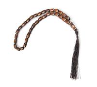 BHFYOB Elegante juego Tasbih de sándalo hecho a mano de 33 cuentas, accesorio portátil para uso diario y reflexión espiritual