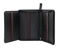 BHFZIAP Estuche plegable portátil para lápices de colores, estuche de almacenamiento para regalo de artistas escolares, Black, 20x29cm, como se muestra en la