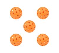 BHFZIAP Juego de 5 pelotas de pickleball duraderas para entrenamiento en interiores y exteriores, color naranja, 74 mm