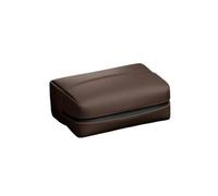 BHGMGEBLV Basurero para Coche Bolsa De Pañuelos Cuero para Coche Parasol para Asiento Trasero Caja Colgante Reposabrazos Toalla Papel Cubo de Basura para Coches(Brown)