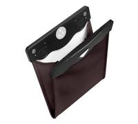 BHGMGEBLV Basurero para Coche Cubo Basura para Coche Colgante Primera Almacenamiento Plegable Cuero PU Bolsa Copiloto Organización Automática Cubo de Basura para Coches(Brown 1pcs)