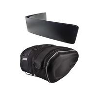 BHGMGEBLV Bolsas De Equipaje para Moto para Bolsa Trasero para Motocicleta Multifunción Asiento Lateral Casco Montar Viaje(PU and Plastic)