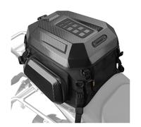 BHGMGEBLV Bolsas De Equipaje para Moto para CFMoto 450mt Bolsa De Asiento Trasero Motocicleta Mochila Almacenamiento Equipaje Impermeable(Carbon Black)