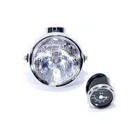 BHGMGEBLV Conjunto De Faro Delantero Motocicleta Cinturón Medidor Aceite Apto Para Z50 Little Monkey Small Faro Redondo Moto