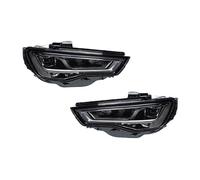 BHGMGEBLV Conjunto De Faros Delanteros Lado Del Conductor Para A3 S3 RS3 2013-2016 Actualización Lente Proyector Luces Delanteras Conjunto De Faros Delanteros LED Para Coche(Halogen 1 Pair)