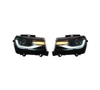 BHGMGEBLV Conjunto De Faros Delanteros Lado Del Conductor Para Chevrolet Para Camaro 2014-2015 Faro Delantero Luz LED Dinámica De Ajuste Conjunto De Faros Delanteros Para Coche(LHD 1 Pair)