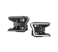 BHGMGEBLV Conjunto De Faros Delanteros Lado Del Conductor Para Ford Para F150 2018 2019 2020 2021 2022 Conjunto De Faros LED Para Coche 2 Unidades Luz De Ajuste Dinámico DRL(LHD - 1 Pair)