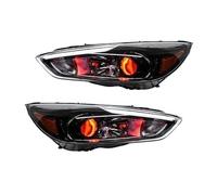 BHGMGEBLV Conjunto De Faros Delanteros Lado Del Conductor Para Ford Para Focus 2015 2016 2017 2018 Mejora De Faros Delanteros LED Con Lente Proyector Dynamic Demon Eyes(Standard 1 Set)
