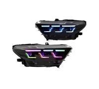 BHGMGEBLV Conjunto De Faros Delanteros Lado Del Conductor Para Ford Para Mustang 2015 2016 2017 Conjunto De Faros Delanteros Con Luces Diurnas LED RGB 1 Par