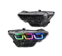 BHGMGEBLV Conjunto De Faros Delanteros Lado Del Conductor Para Ford Para Mustang 2024 2025 2026 Faros Delanteros Con Luz Diurna DRL LED RGB 1 Juego