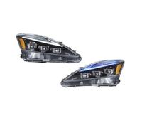 BHGMGEBLV Conjunto De Faros Delanteros Lado Del Conductor Para LEXUS IS250 2006 2007 2008 2009 2010 2011 2012 Faros Delanteros LED Con Ajuste Dinámico 2 Unidades(Clear Reflector LHD)