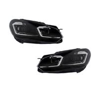 BHGMGEBLV Conjunto De Faros Delanteros Lado Del Conductor Para VW Para Golf MK6 2010 2011 2012 Mejora Del Conjunto De Faros Delanteros Con Lente Proyector LED Para Automáticos(Silver 1 Set)
