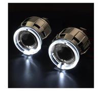 BHGMGEBLV Faros Angel Eyes para coche LED Angel Eyes Halo 2,5 Pulgadas Lente Proyector Bi-xenón Devil H4 H7 Faro Retroadaptado H1 Lámpara Xenón Personalización Kit halo para faross(Only White Halo)