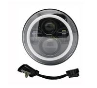 BHGMGEBLV Luces Adicionales Moto Para Electra Glide Para Softail Fat Boy Para Touring Motorcycle Faro LED De 7Pulgadas Con Faros Antiniebla 4.5Pulgadas Impermeable(7 Black headlight)