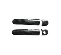 BHGMGEBLV Manilla Exterior De Metal Para VW Para Polo Mk4 Mk5 6R Accesorios Cubierta De Manija Puerta Embellecedor Manijas Cubiertas Plástico Imitación Fibra Carbono