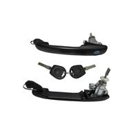 BHGMGEBLV Manilla Exterior De Metal PARA Vw PARA SHARAN 1995-2010 6K0837205 6K0837206 33MM LONGITUD DEL PIN MANIJA PUERTA DELANTERA IZQUIERDA DERECHA CON BARRIL BLOQUEO(2 piece)