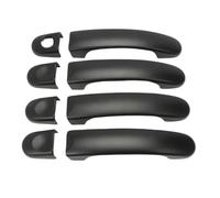 BHGMGEBLV Manilla Exterior De Metal Para Vw Transport T5 T6 Caddy Van 8 PCS Cubierta De Manija Puerta Negra(Single hole)