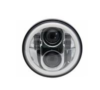 BHGMGEBLV Para Sportster XL 1200 883 5,75 Pulgadas LED Faro De Motocicleta H4 Plata Faro Redondo Moto(Chrome)