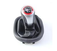 BHGMGEBLV Para VW CADDY II 2 MK2 2004-2009 Perilla De Cambio Marchas MT 5 Cubiertas Bota Polaina Velocidad Estilo Coche Cambio Marchas Pomo(6 Speed)