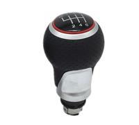 BHGMGEBLV Para VW Para Golf 6 MK5 MK6 Para Jetta 2005-2014 Perilla De Caja Cambios 5 Velocidades Cambio Marchas Pomo(R123456 Red Knob)