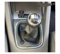 BHGMGEBLV Para VW Para Golf 6 Para Jetta MK6 2010-2014 5 Velocidades Perilla De Caja Cambios Funda Cuero Para Collar Bota Cambio Marchas Pomo(6Speed)