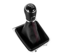 BHGMGEBLV Para VW Para Golf 7 Para MK7 2013-2018 Palanca Cubierta De Maletero Manual 5 6 Velocidades Pieza De Repuesto Interior Perilla Palanca Cambios Cuero Palanca Velocidad Del Coche(6Speed)