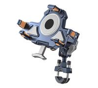 BHGMGEBLV Porta Teléfono Bicicleta Soporte para Teléfono De Bicicleta para Motocicleta con Amortiguadores para Manillar Accesorios para Teléfonos Soporte Móvil Moto(Lit-M-U)