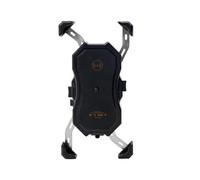 BHGMGEBLV Porta Teléfono Bicicleta Soporte para Teléfono Móvil De Motocicleta QC3.0 USB para Cargador Inalámbrico GPS Montaje En Manillar Carga Qi Soporte Móvil Moto