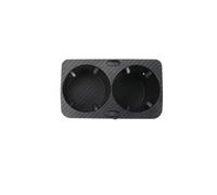 BHGMGEBLV Porta Vasos Ajustable Coche para VW para Passat B6 B7 2006-2007 Consola Central Portavasos Inserto Negro 3C0862534(Carbon Fiber Black)