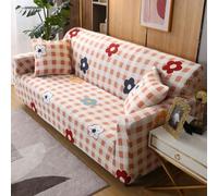 BHGRTSQ Funda elástica para sofá, Funda con Estampado Floral para sofás de 1, 2, 3 o 4 plazas, Protector de Muebles Suave y elástico con Ajuste Antideslizante.(Size:2 Seater(145-185CM),Color:N)