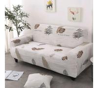 BHGRTSQ Funda elástica para sofá, Funda con Estampado Floral para sofás de 1, 2, 3 o 4 plazas, Protector de Muebles Suave y elástico con Ajuste Antideslizante.(Size:3 Seater(190-235CM),Color:O)