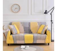 BHGRTSQ Funda elástica para sofá, Funda con Estampado Floral para sofás de 1, 2, 3 o 4 plazas, Protector de Muebles Suave y elástico con Ajuste Antideslizante.(Size:3 Seater(190-235CM),Color:V)