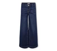 Bhgytec Kogcomet Wide Dnm PIM Noos Pantalón, Dark Azul Denim, 140 para Niñas