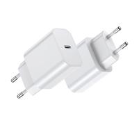 BHHB 2er-Pack 20W Cargador USB C, Enchufe Adaptador de Poder Desarrollado para A-pple, Cargador Tipo C Carga Rapida con i-Phone 16/15/14/13/12 Plus Pro MAX, Air-Pods i-Pad, Samsung Galaxy S24/23/22