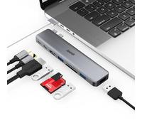 USB C Hub para MacBook Pro MacBook Air BHHB USB-C Hub 8 en 2 Adaptador con Thunderbolt HDMI 4K 100W PD 3*USB y Puerto SD/TF, USB C Hub para MacBook Pro Air M1 M2 M3 2024 2023 2022