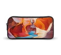 BHHJKK Antelope Canyon - Estuche grande para lápices, bolsa con cremallera, organizador de bolígrafos, bolsa de maquillaje para mujeres y hombres, Como se muestra en la imagen, Talla única, Estuches