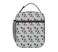 BHHJKK Art Ladybug Tracks - Bolsa de almuerzo portátil con aislamiento térmico y elegante, reutilizable, para el trabajo, viajes, pícnic, vacaciones