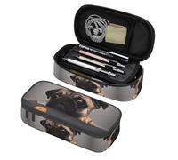 BHHJKK Astrology Moon and Sun? Estuche grande para lápices, estuche con compartimentos con cremallera, bolsa de papelería para niños, adolescentes, estudiantes, suministros escolares, The Lovely Pug